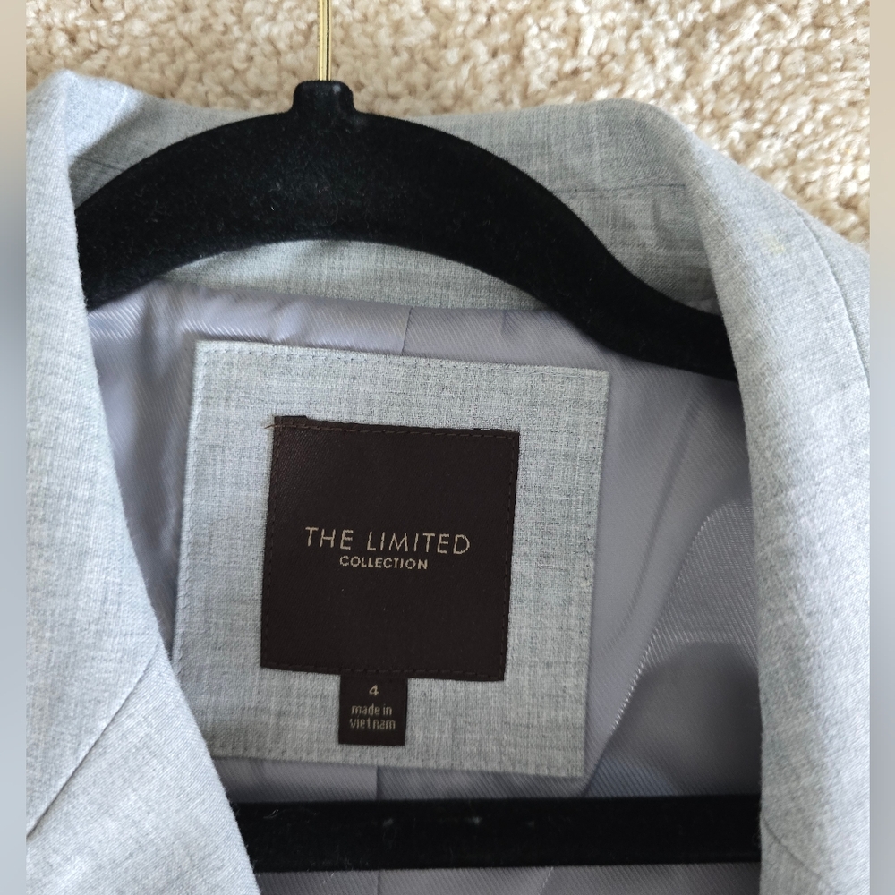 The Limited Collection Size 4 Womens Gray Blazer Jacket - Picture 7 of 8